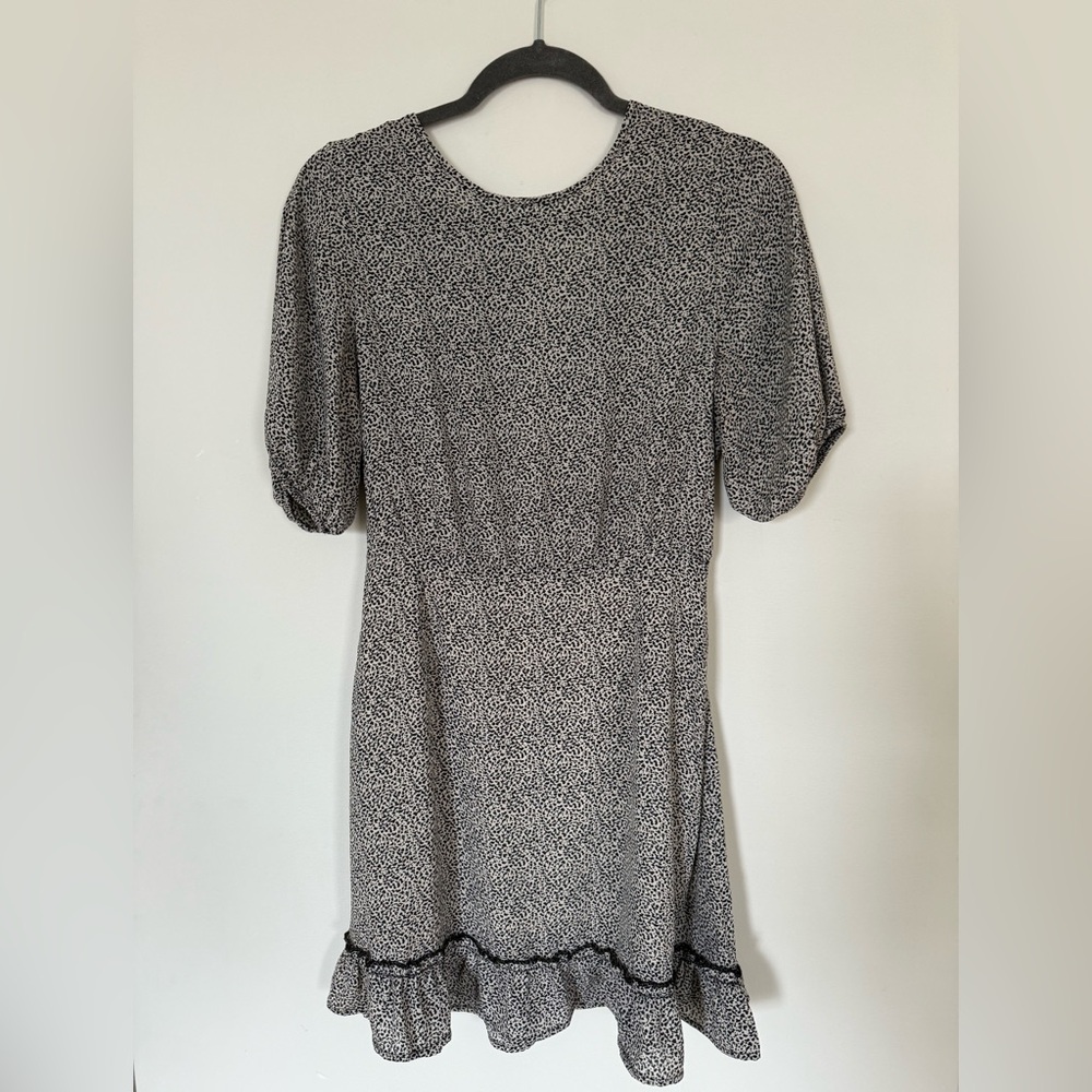 Black and White Patterned Dress
